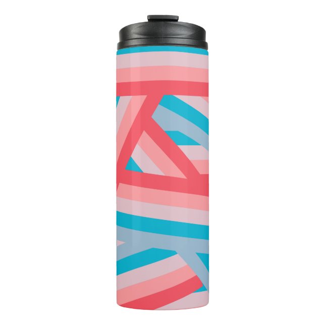 Rainbow Collage Thermosbecher (Vorderseite)
