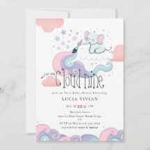 Rainbow Color auf Cloud 9 Elephant Girl Baby Dusch