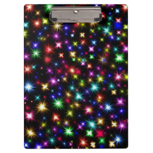 Rainbow Color Glitzern Klemmbrett