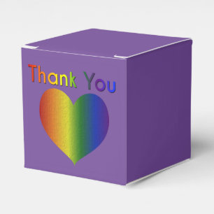 Rainbow Color Heart Geschenkschachtel