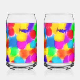 Rainbow Color Splash Dosenglas