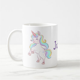 Rainbow color Unicorgirl Kaffeetasse