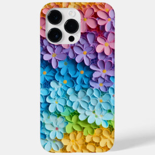 RAINBOW COLORED 3-D SEHEN TINTE BLUME Case-Mate iPhone 14 PRO MAX HÜLLE
