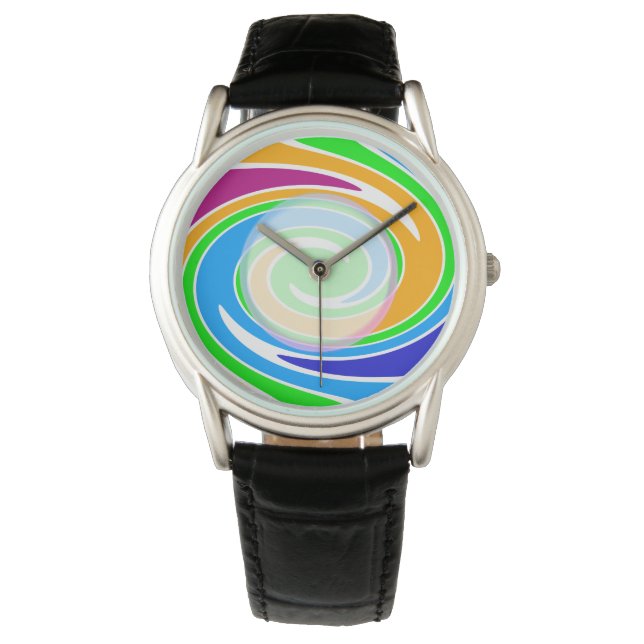 Rainbow Colored Armbanduhr (Vorderseite)