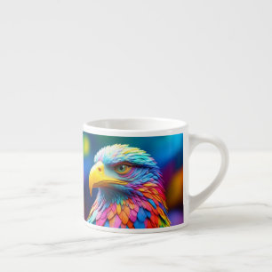 Rainbow Colored Bald Eagle-654568 Espressotasse