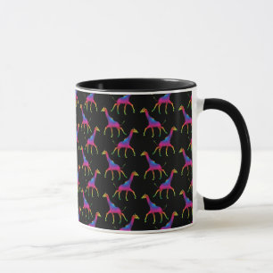 Rainbow Colored Giraffe Tasse