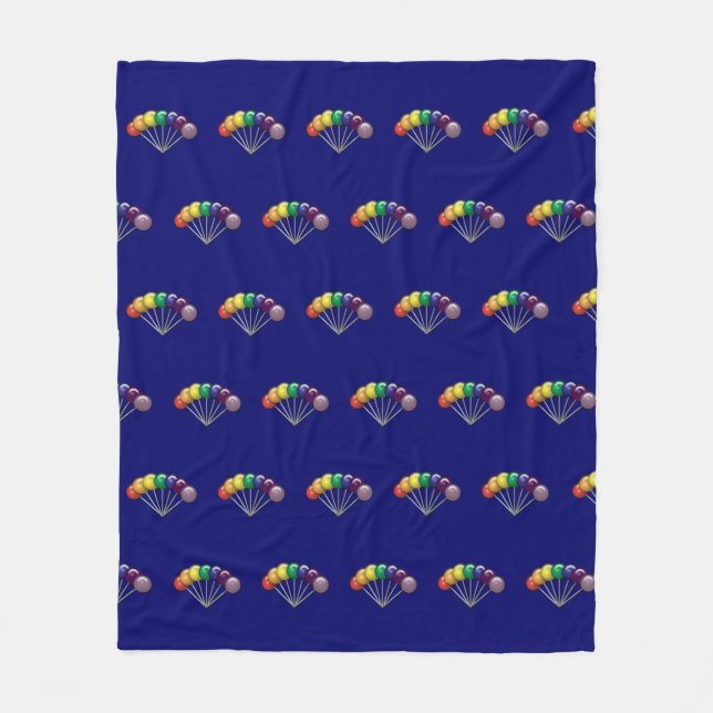 Rainbow Colored Lollipops Customizable Fleecedecke (Vorderseite)