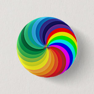 Rainbow Colored Mandala-46556 Button