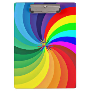 Rainbow Colored Mandala-46556 Klemmbrett