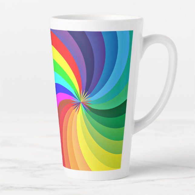 Rainbow Colored Mandala-46556 Milchtasse (Rechts)