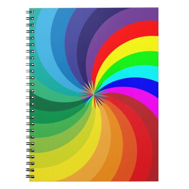 Rainbow Colored Mandala-46556 Notizblock (Vorderseite)