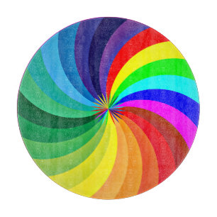 Rainbow Colored Mandala-46556 Schneidebrett