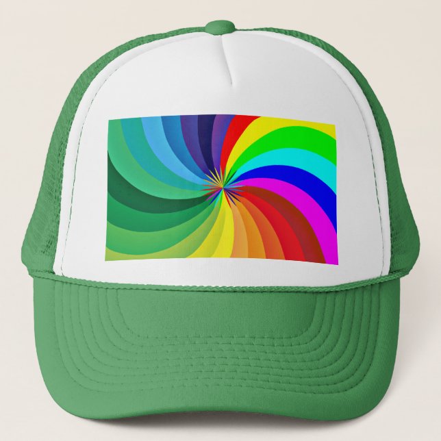 Rainbow Colored Mandala-46556 Truckerkappe (Vorderseite)