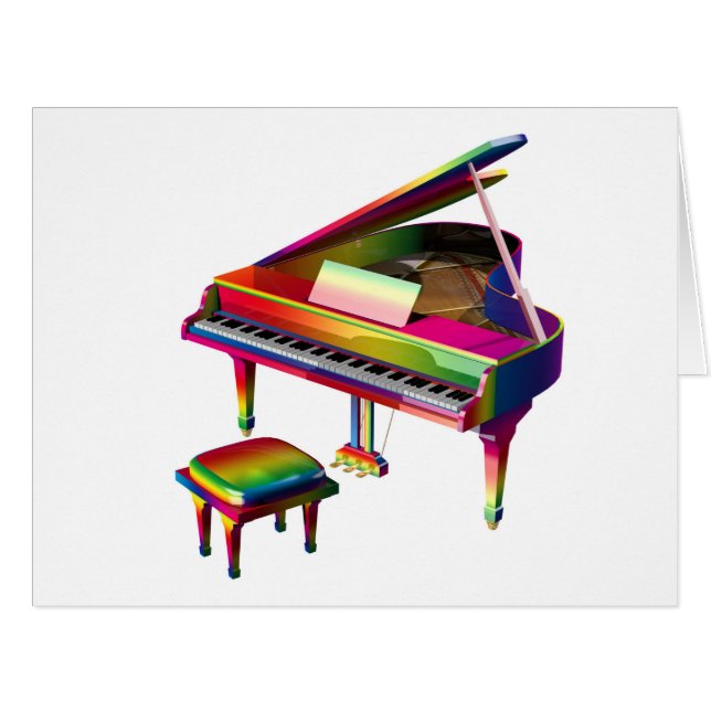 Rainbow Colored Piano (Vorderseite (Horizontal))
