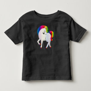Rainbow Colored Unicorn Cartoon-46568 Kleinkind T-shirt