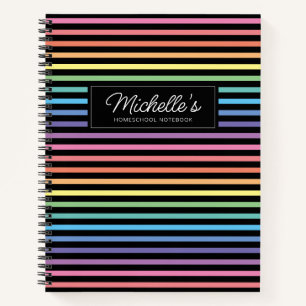 Rainbow Colorful Homeschool Copy Carnet de travail