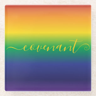 Rainbow Colorful Stripes Untersetzer