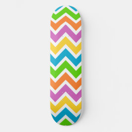 Rainbow Colorful Wave Skateboard