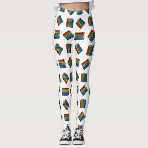 Rainbow Coloring Pencies Leggings