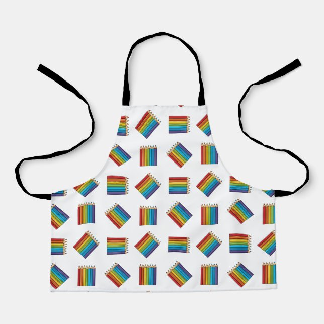 Rainbow Coloring Pencies Schürze (Vorderseite)