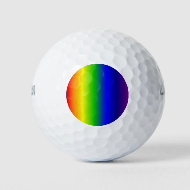 Rainbow Colors 12 Pack Golf Balls Golfball (Vorderseite)