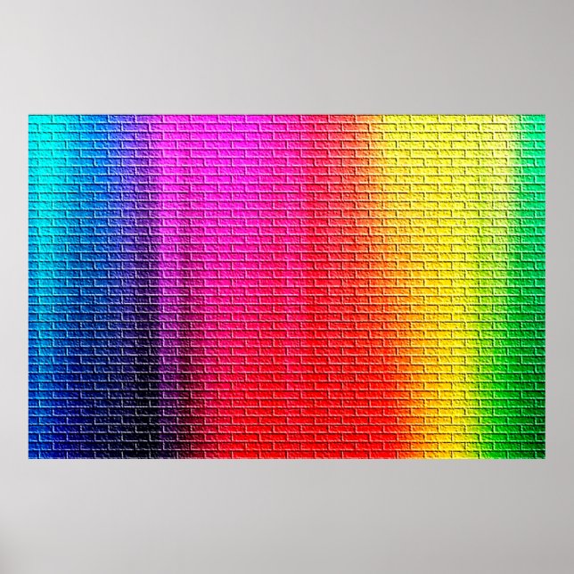 Rainbow colors abstract background. Gradient Poster (Vorne)