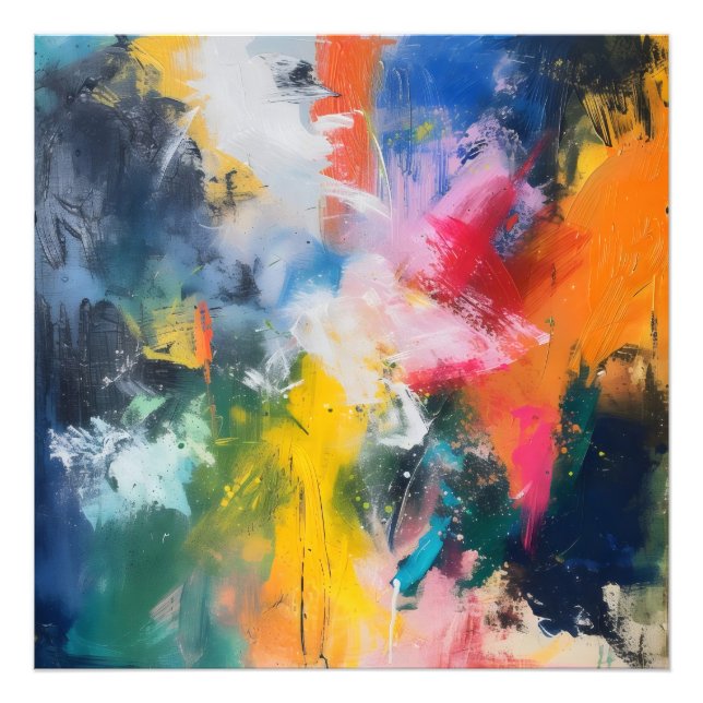 Rainbow Colors Abstrakt Art Fotodruck (Vorne)