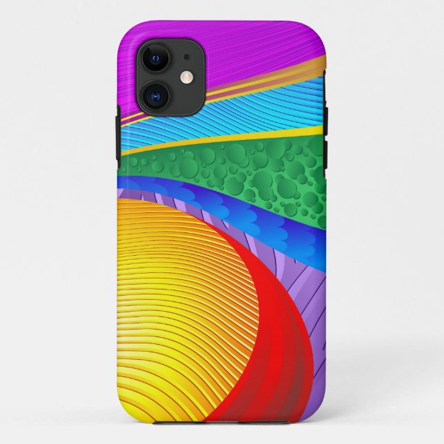 Rainbow Colors Abstrakt Fantasy Case-Mate iPhone Hülle (Rückseite)