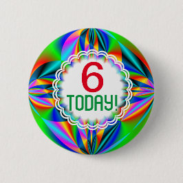 Rainbow Colors Anpassbares Alter Button