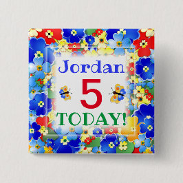 Rainbow Colors Anpassbares Alter Button