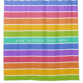 Rainbow Colors Custom Duschvorhang