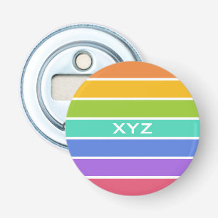 Rainbow Colors custom monogram Flaschenöffner
