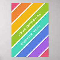 Rainbow Colors Custom Poster
