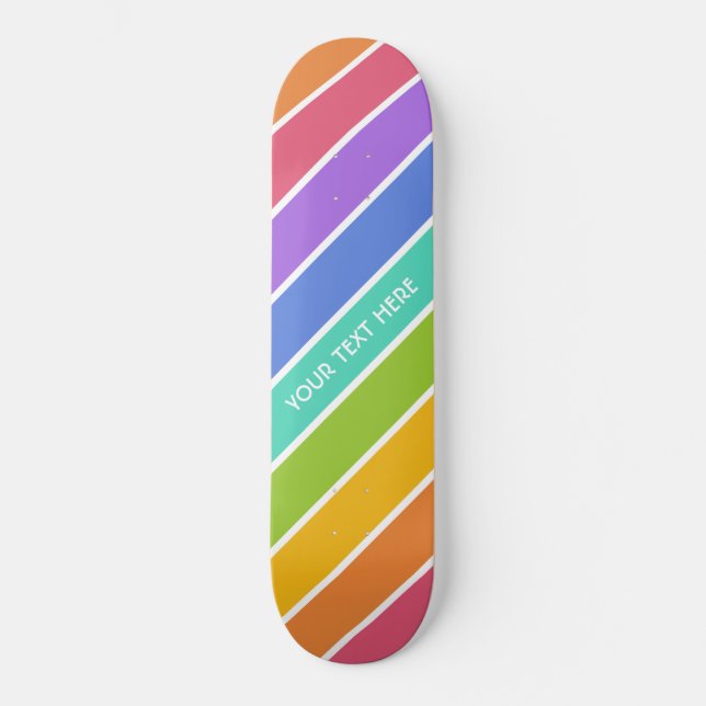 Rainbow Colors Custom Skateboards (Vorderseite)