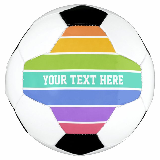 Rainbow Colors custom soccball Fußball (Vorderseite)