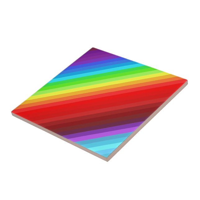 Rainbow Colors Flag Keramik Tile Colorful Fliese (Seite)