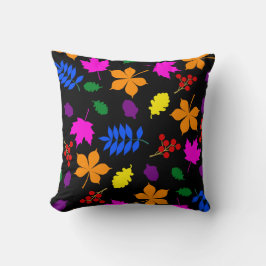 Rainbow Colors of Autumn Throw Cushion Kissen