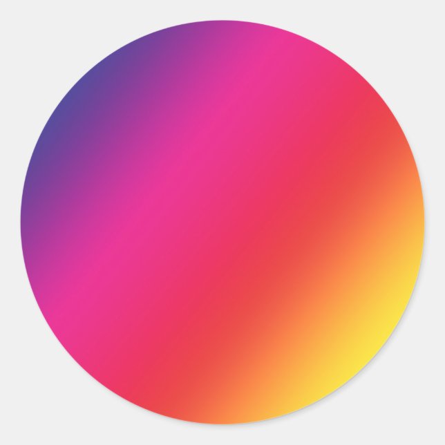 Rainbow Colors Round Aufkleber (Vorderseite)