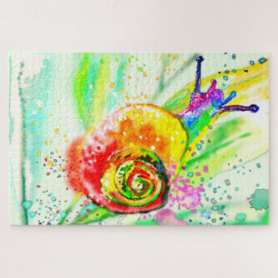Rainbow Colors Snail Jigsaw Puzzle - Malerei