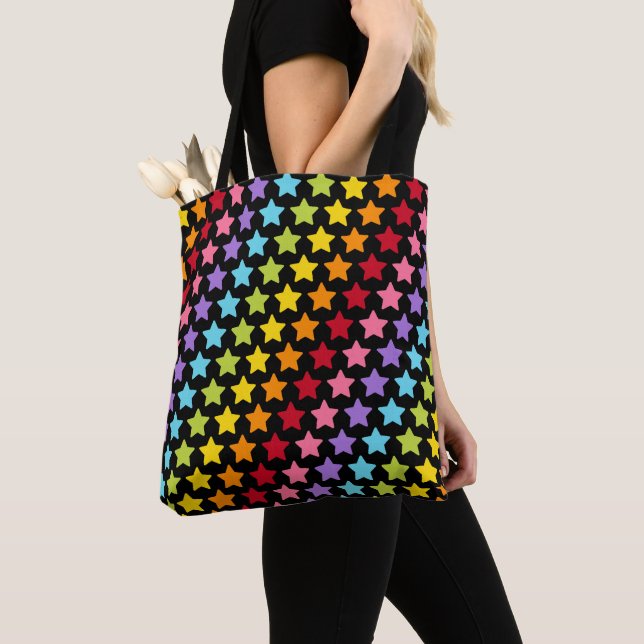 Rainbow Colors Stars Printed Tasche (Von Nahem)