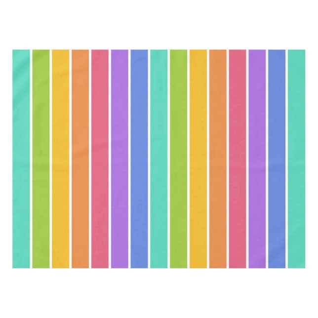 Rainbow Colors Tischtuch Tischdecke (Vorderseite (Horizontal))