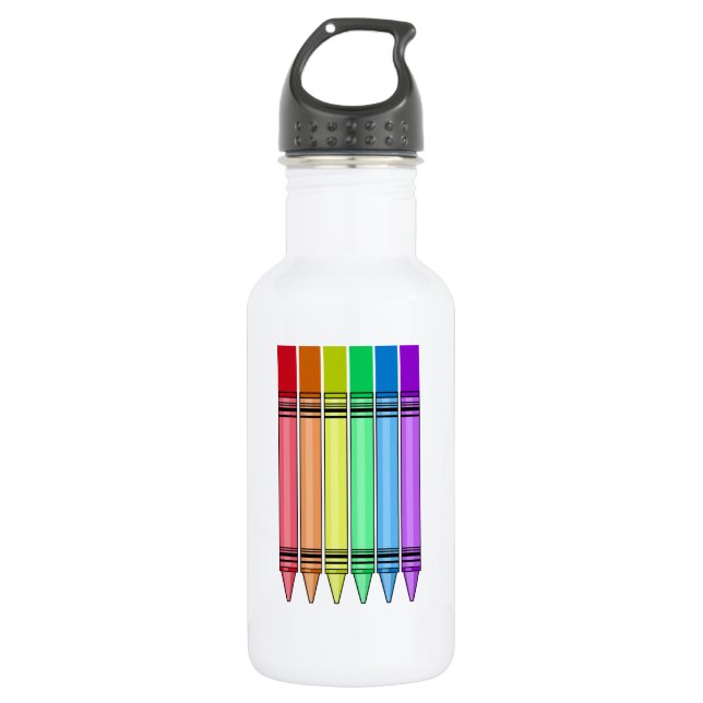 Rainbow Colors Trinkflasche (Vorderseite)
