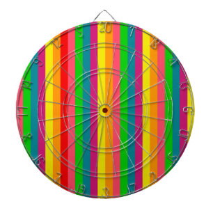 Rainbow Colors Vertical Stripes Style Dartscheibe
