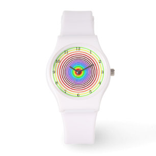 Rainbow Colors Watch with Circles - Your Color Armbanduhr
