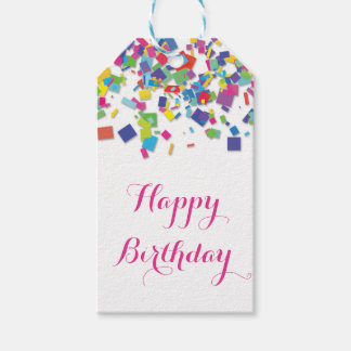 Rainbow Confetti | Geschenkmarke Geschenkanhänger