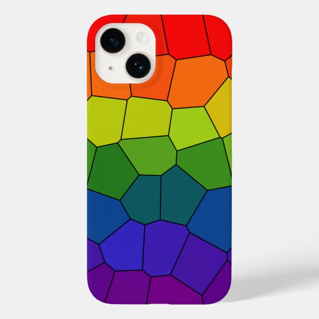 Rainbow-COOLES Muster Case-Mate iPhone 14 Hülle (Rückseite)