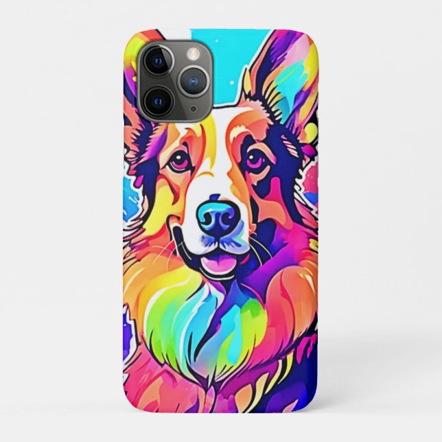 Rainbow Corgi: Pop Art Puppy Joy Case-Mate iPhone Hülle (Rückseite)