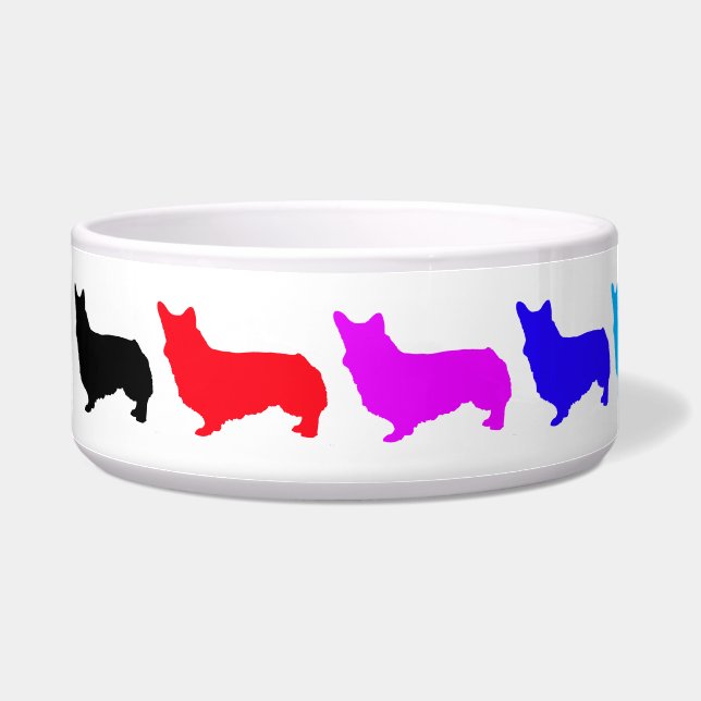 Rainbow Corgu 2 Pet Bowl Napf (Links)