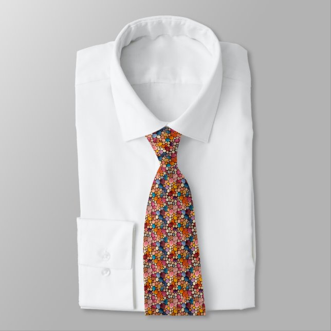 Rainbow Cork Necktie Krawatte (Gebunden)