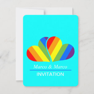 Rainbow Couple Einladung